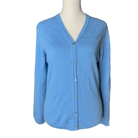 Barney’s New York vintage cashmere button up cardigan size L - Picture 1 of 8